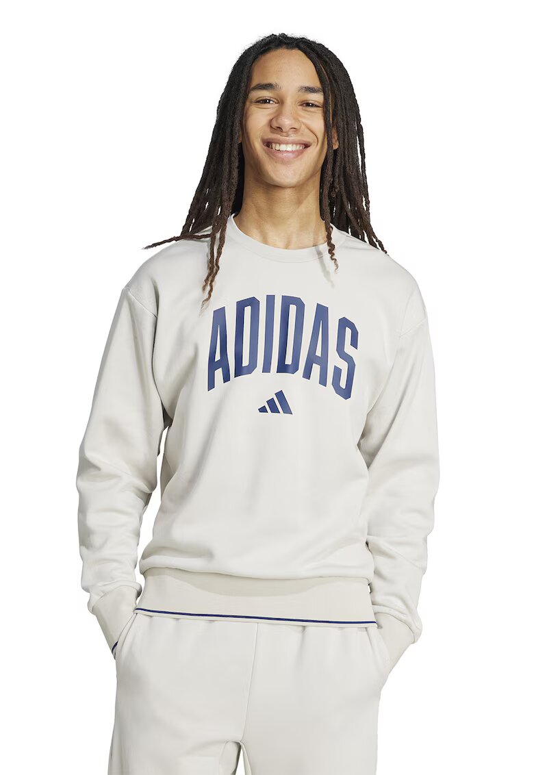 ADIDAS SPORTSWEAR Bluza de trening cu logo - Bej/Bleumarin