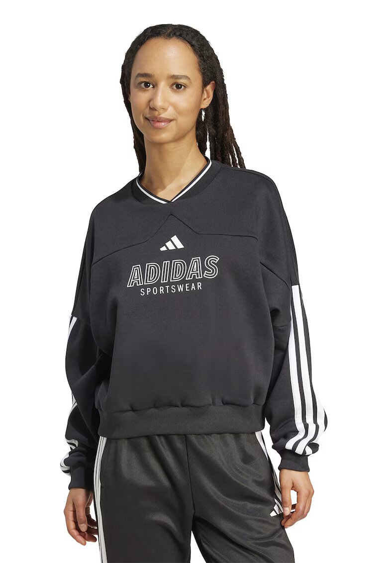 ADIDAS SPORTSWEAR Bluza de trening cu logo - Negru