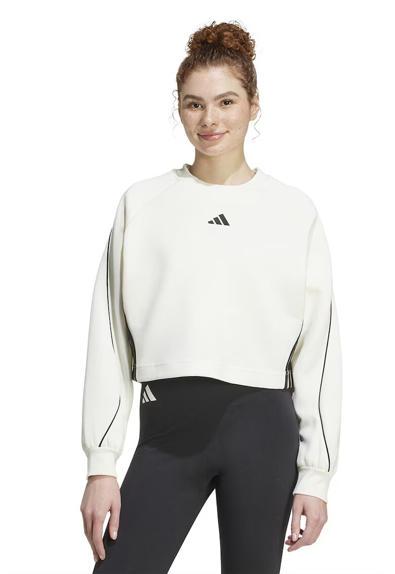 ADIDAS SPORTSWEAR Bluza de trening cu maneci raglan Stadium - Negru/Alb murdar