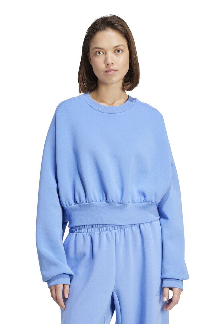 ADIDAS SPORTSWEAR Bluza de trening din amestec de modal cu croiala lejera Soft Lux - Albastru pastel