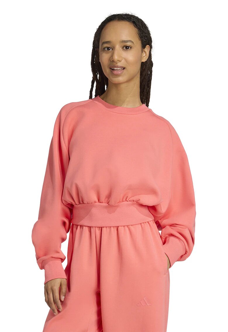 ADIDAS SPORTSWEAR Bluza de trening din amestec de modal cu croiala lejera Soft Lux - Roz somon