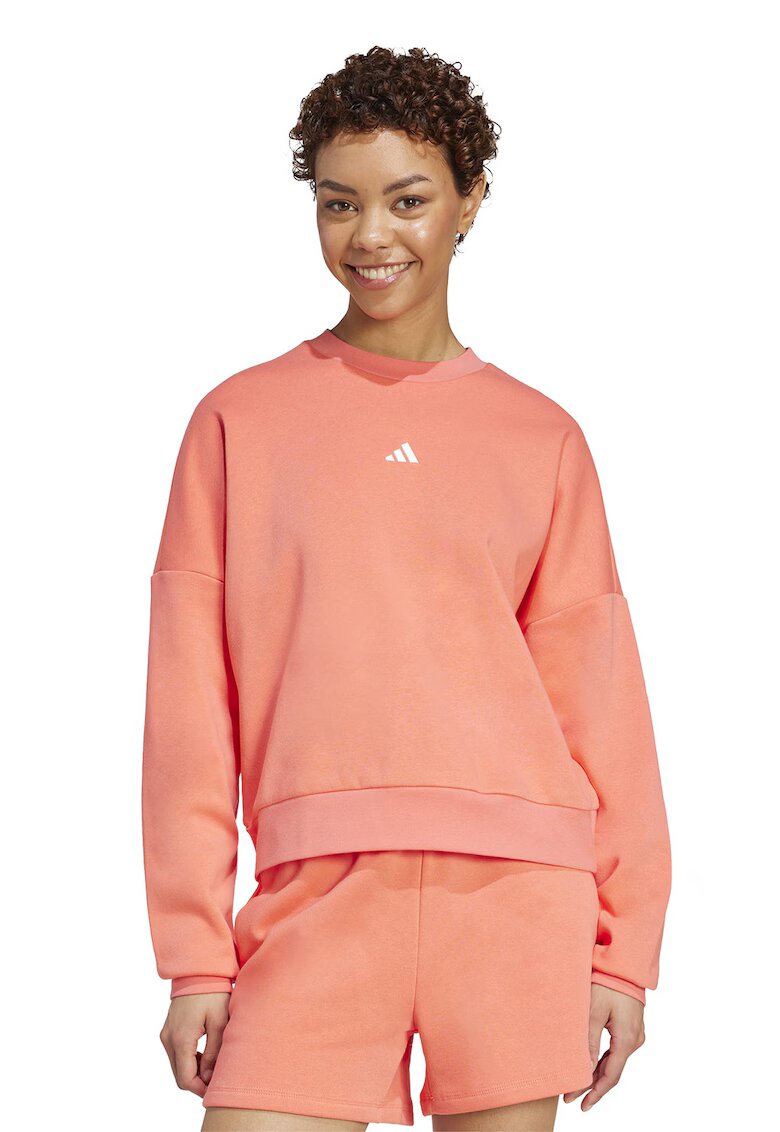 ADIDAS SPORTSWEAR Bluza de trening lejera cu captuseala calduroasa - Roz somon