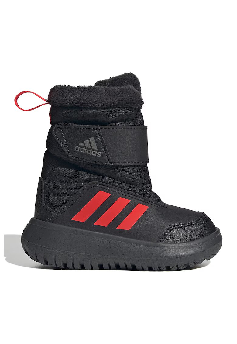 ADIDAS SPORTSWEAR Cizme cu velcro Winterplay - Negru/Rosu vermillion