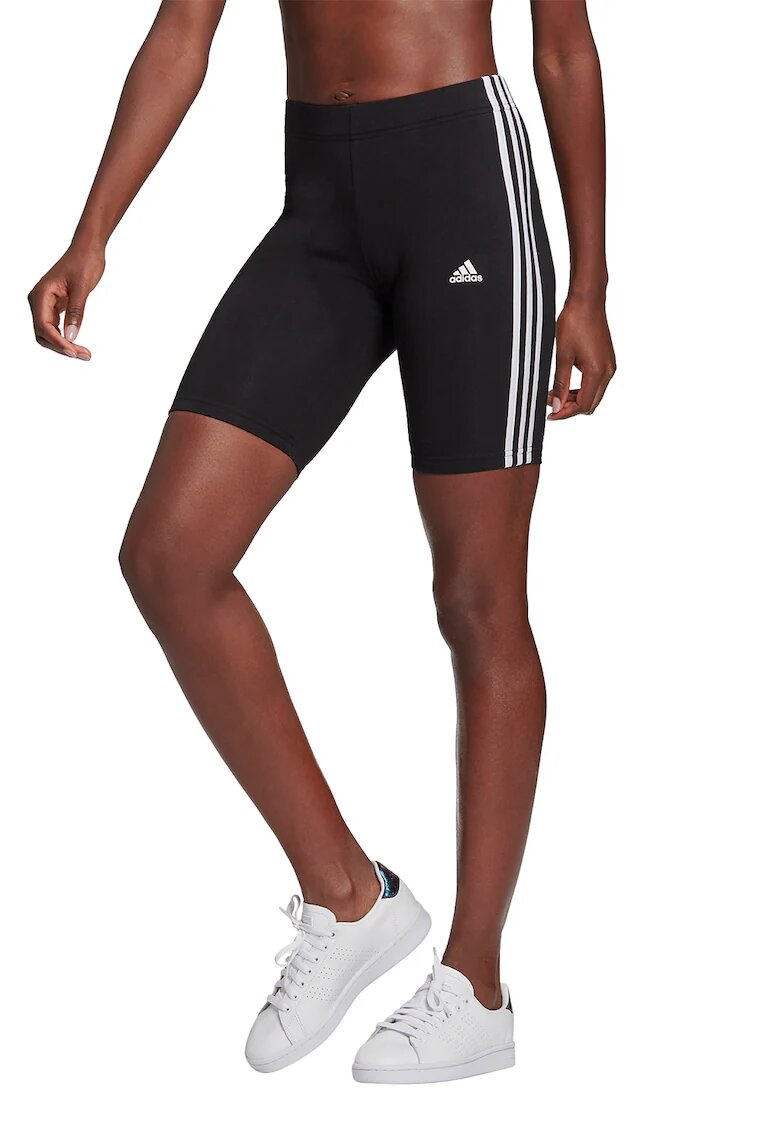 ADIDAS SPORTSWEAR Colant scurti cu talie inalta Essentials - Alb/Negru