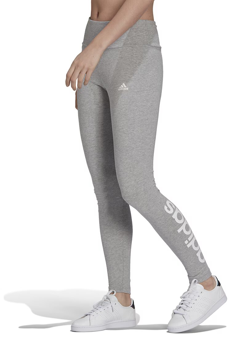 ADIDAS SPORTSWEAR Colanti cu talie inalta Essentials - Gri melange