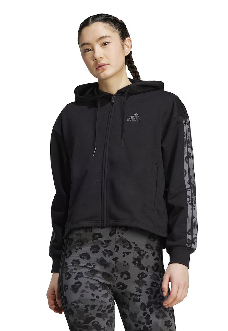 ADIDAS SPORTSWEAR Colanti din amestec de bumbac cu detaliu logo - Negru/Gri