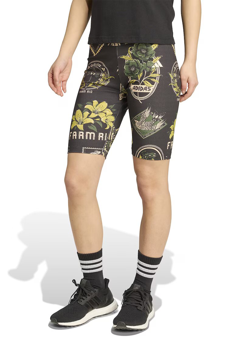 ADIDAS SPORTSWEAR Colanti scurti Farm - Negru/Galben pal