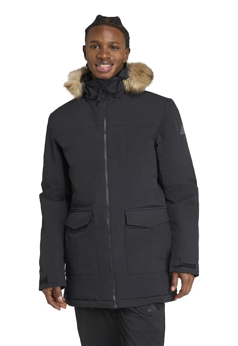 ADIDAS SPORTSWEAR Geaca cu gluga Paveric - Gri antracit