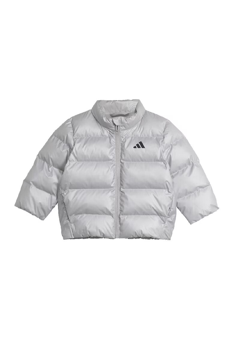 ADIDAS SPORTSWEAR Geaca cu vatelina si guler scurt - Argintiu