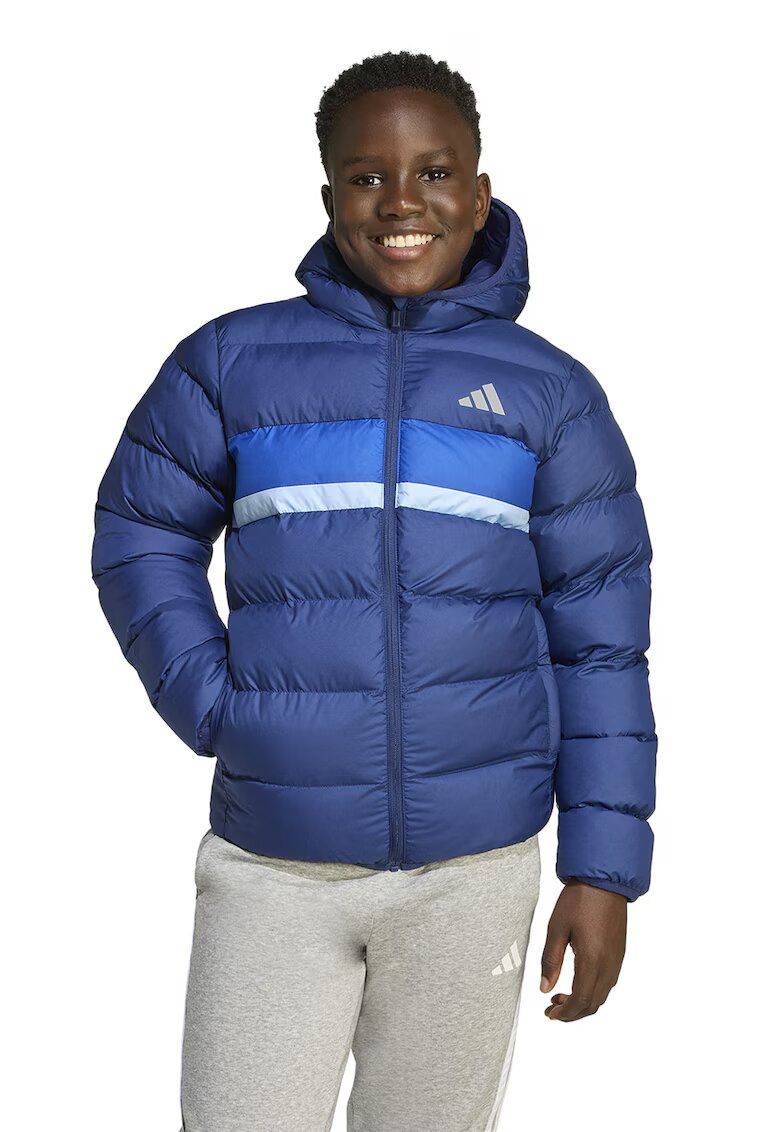 ADIDAS SPORTSWEAR Geaca impermeabila matlasata - Albastru pastel/Albastru inchis
