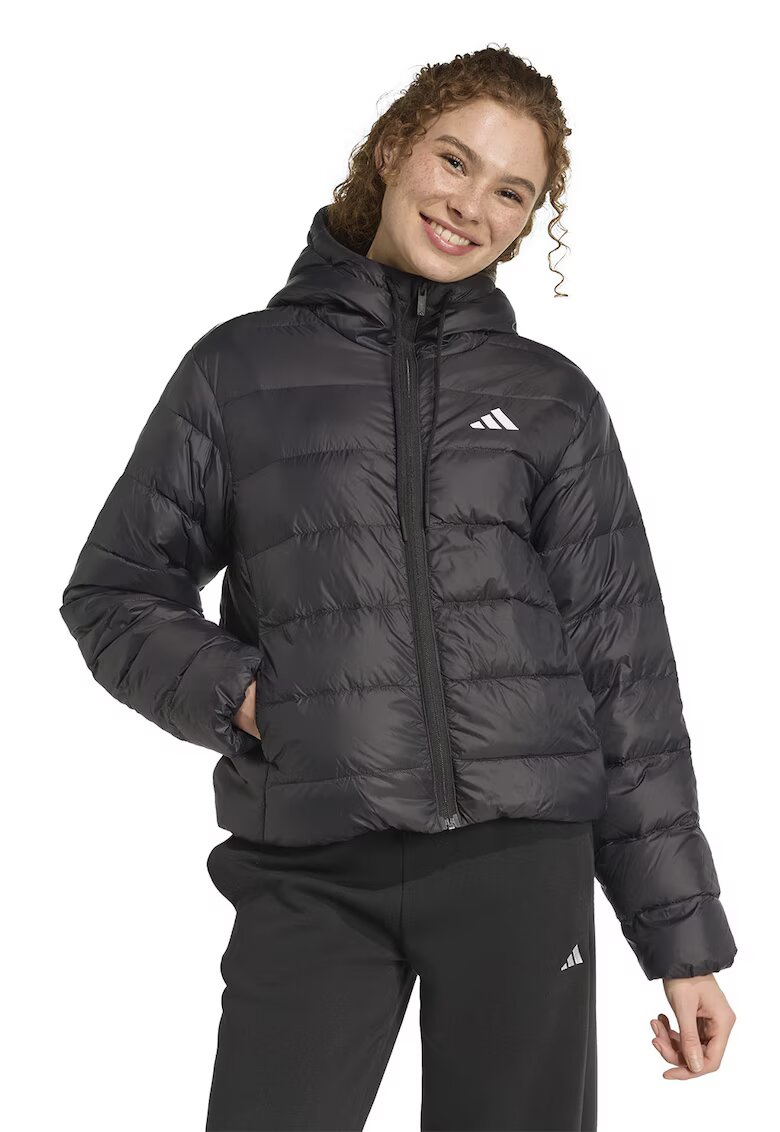 ADIDAS SPORTSWEAR Geaca matlasata cu gluga - Negru