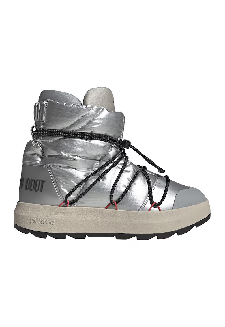 ADIDAS SPORTSWEAR Ghete cu aspect metalic x Moon - Argintiu