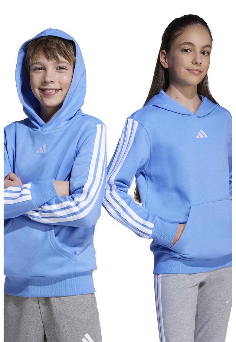 ADIDAS SPORTSWEAR Hanorac cu buzunar kangaroo - Alb/Albastru pastel
