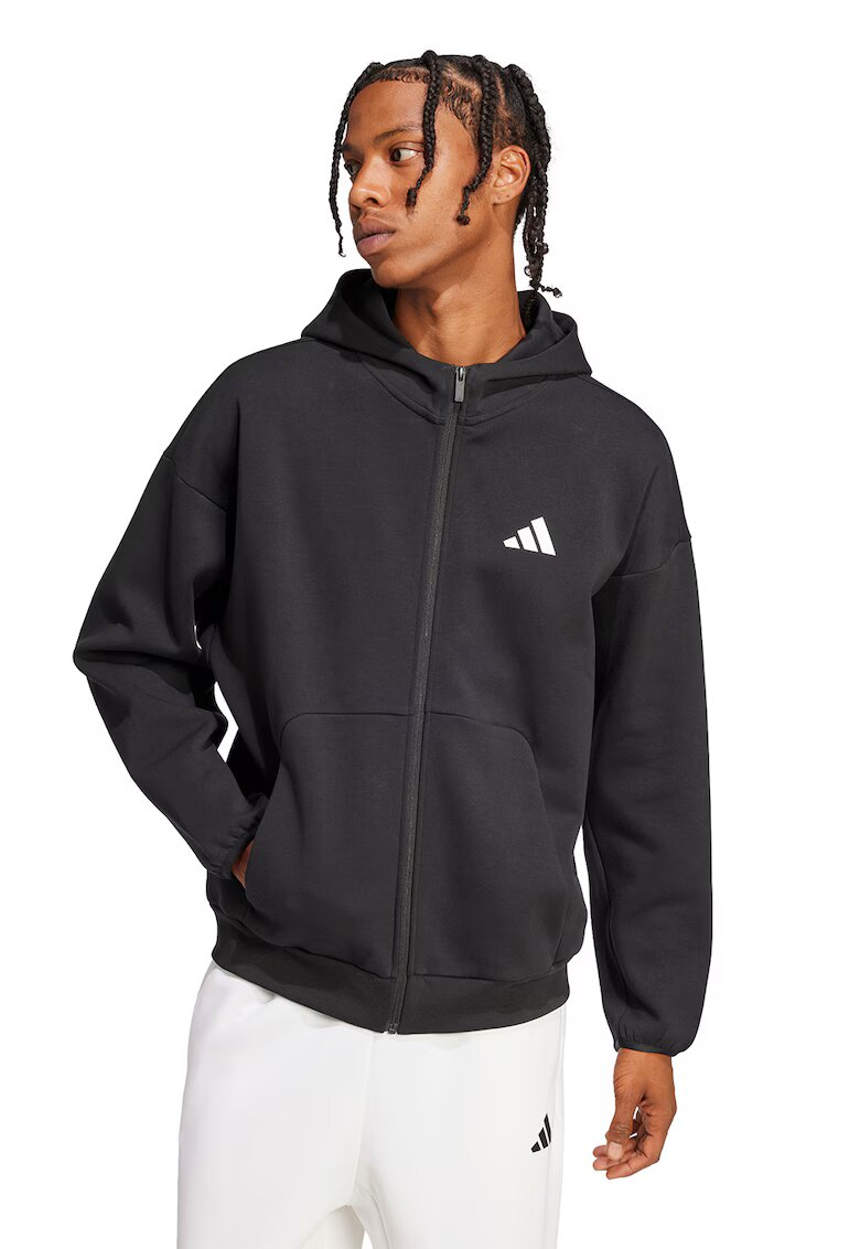 ADIDAS SPORTSWEAR Hanorac cu fermoar Future Icons - Negru