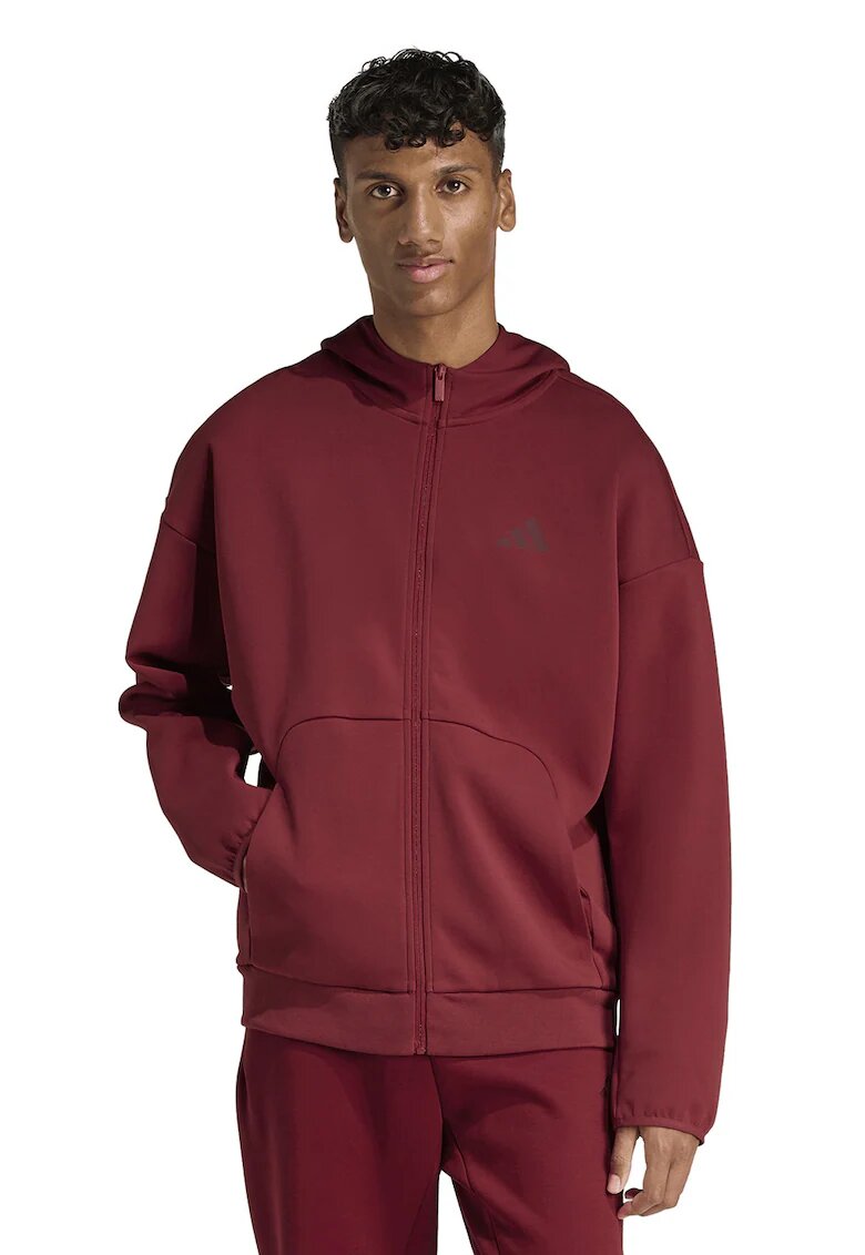 ADIDAS SPORTSWEAR Hanorac cu fermoar Future Icons - Rosu inchis