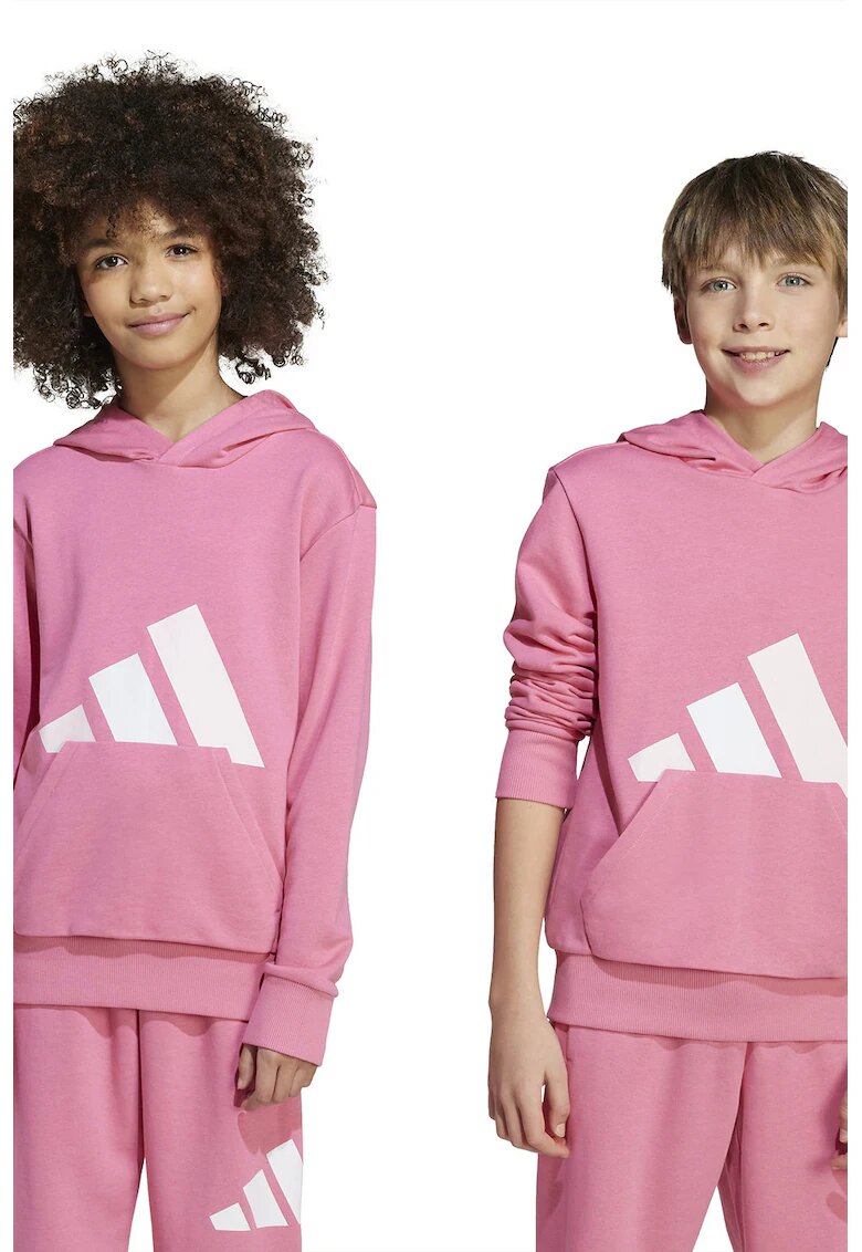 ADIDAS SPORTSWEAR Hanorac cu imprimeu logo - Alb/Roz pastel