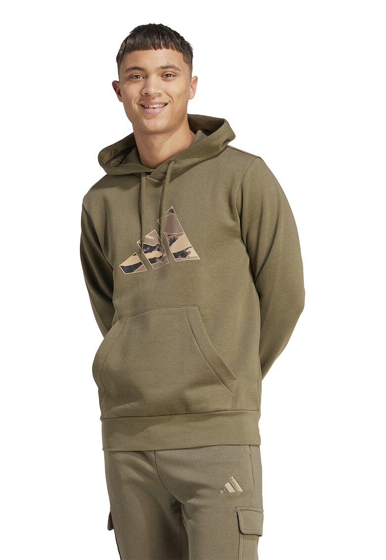 ADIDAS SPORTSWEAR Hanorac cu imprimeu logo - Kaki