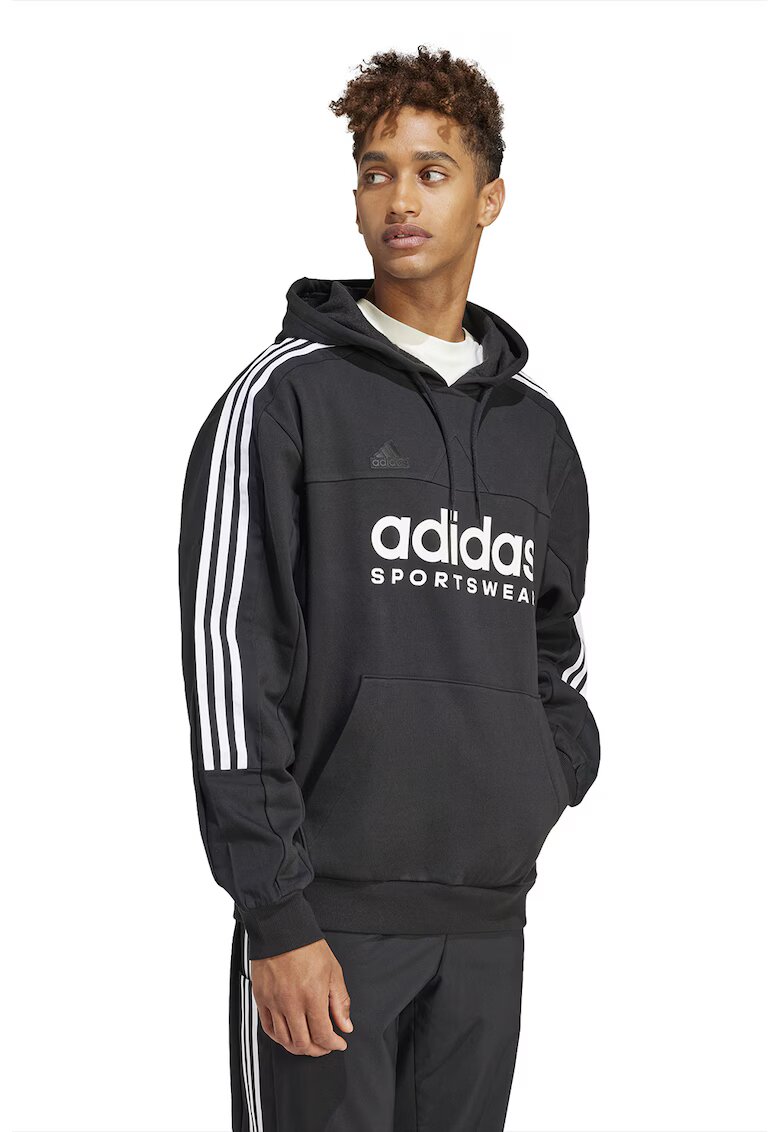 ADIDAS SPORTSWEAR Hanorac cu imprimeu logo - Negru