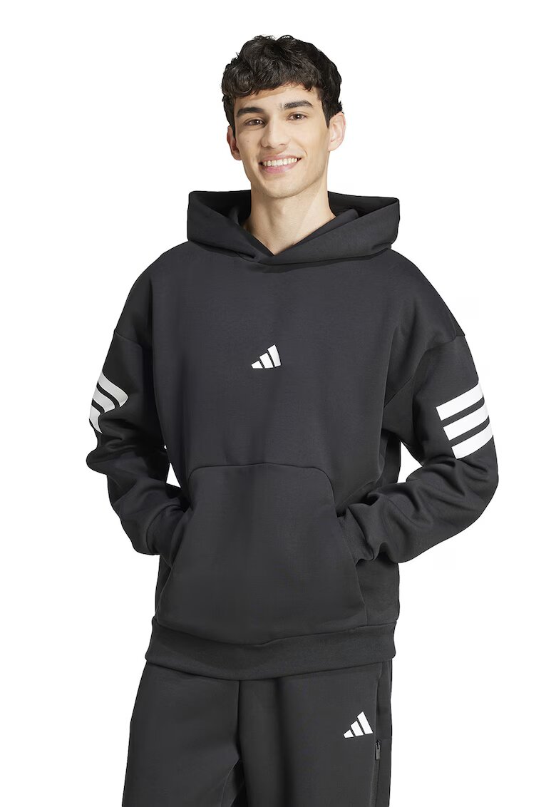 ADIDAS SPORTSWEAR Hanorac cu model in dungi Future Icons 3 - Alb/Negru