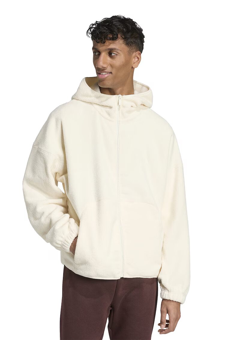 ADIDAS SPORTSWEAR Hanorac de plus cu buzunare laterale - Crem