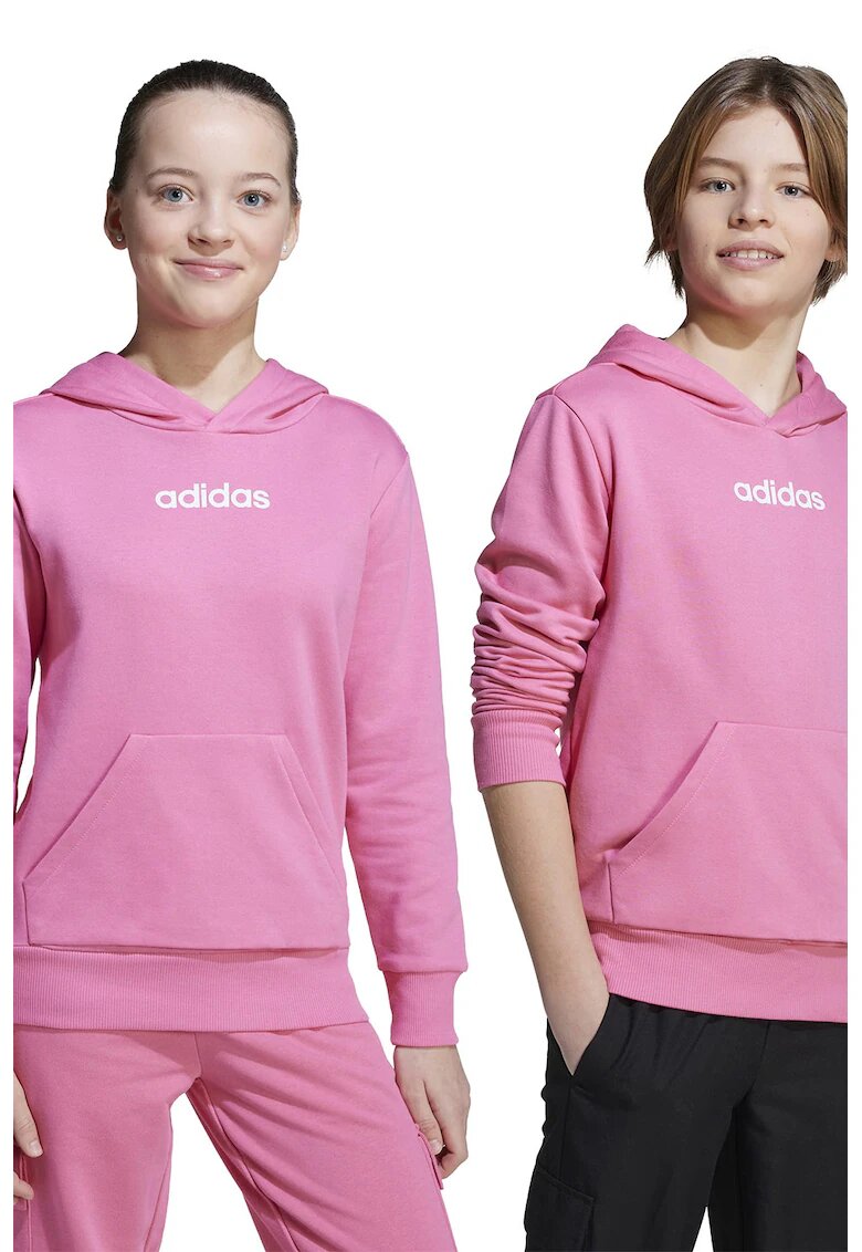 ADIDAS SPORTSWEAR Hanorac din amestec de bumbac cu imprimeu logo - Fucsia