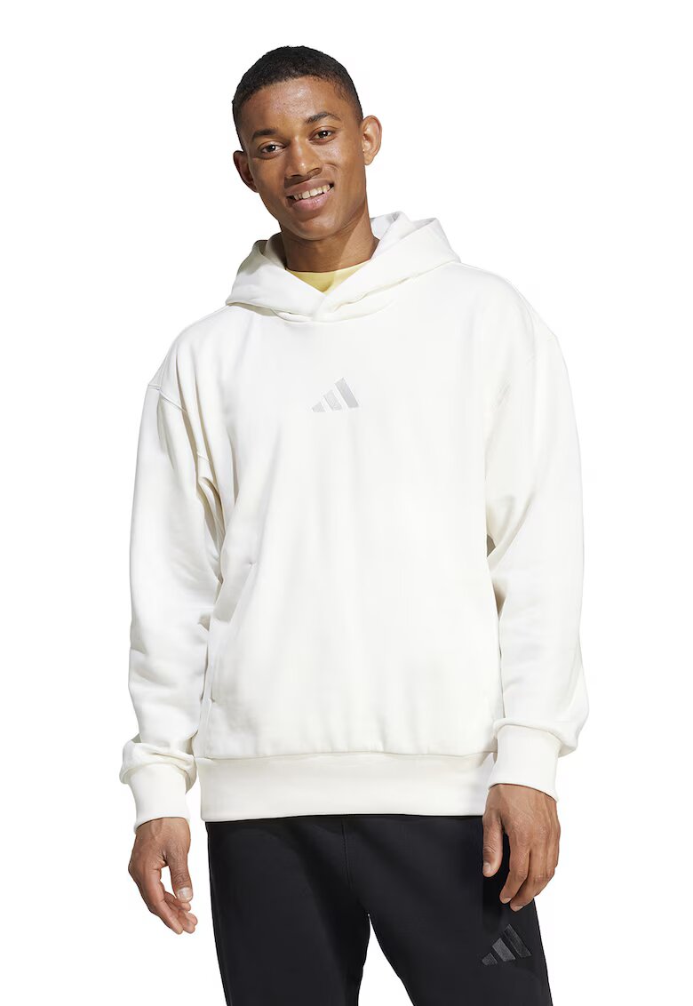 ADIDAS SPORTSWEAR Hanorac lejer cu buzunar kangaroo All SZN - Alb optic