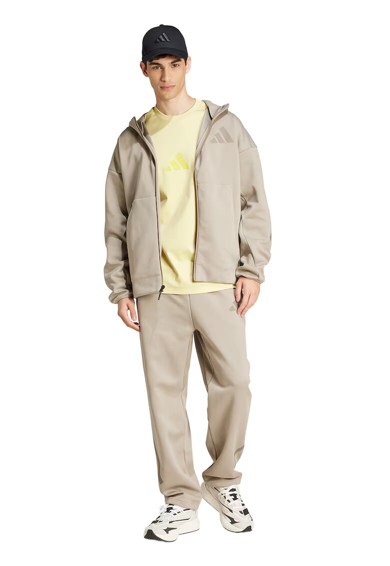 ADIDAS SPORTSWEAR Hanorac lejer cu fermoar Z.N.E. - Bej deschis
