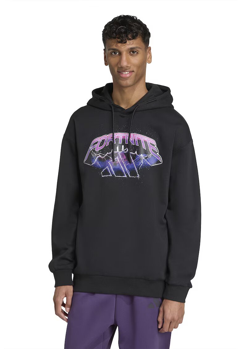 ADIDAS SPORTSWEAR Hanorac lejer cu logo - Negru