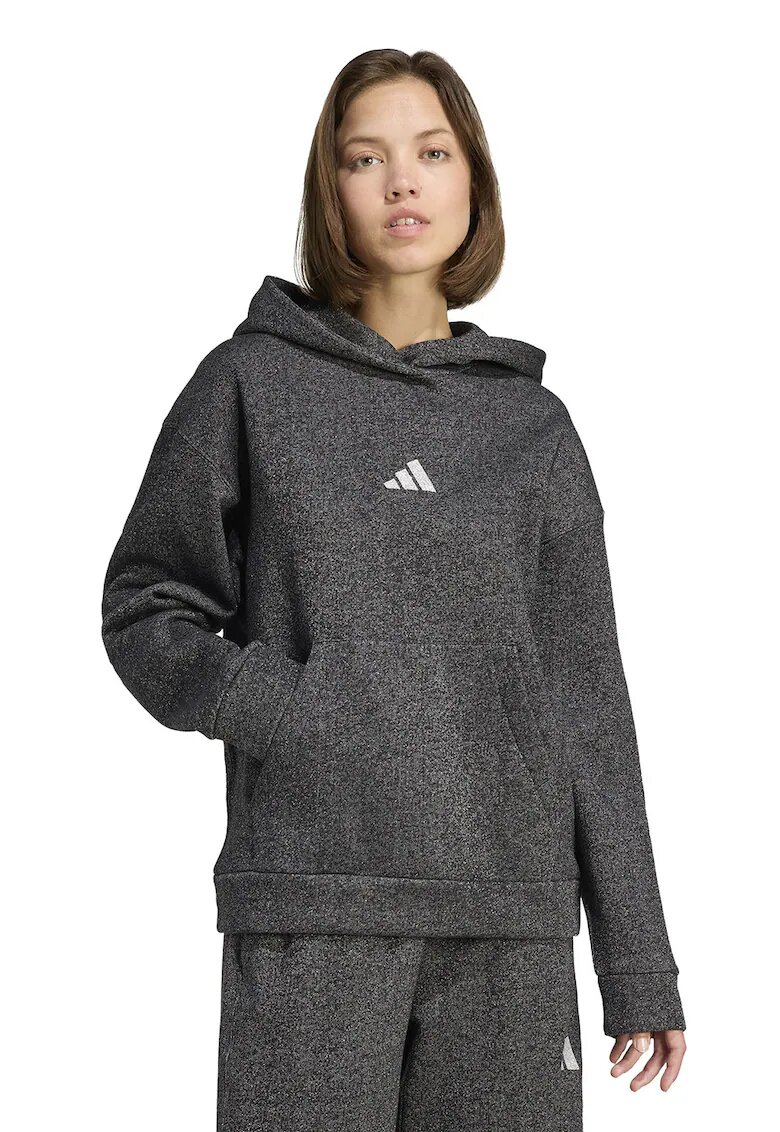 ADIDAS SPORTSWEAR Hanorac lejer Wall - Negru stins/Alb murdar