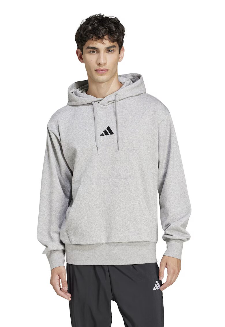 ADIDAS SPORTSWEAR Hanorac regular fit cu buzunar kangaroo Feelcozy - Negru/Gri deschis