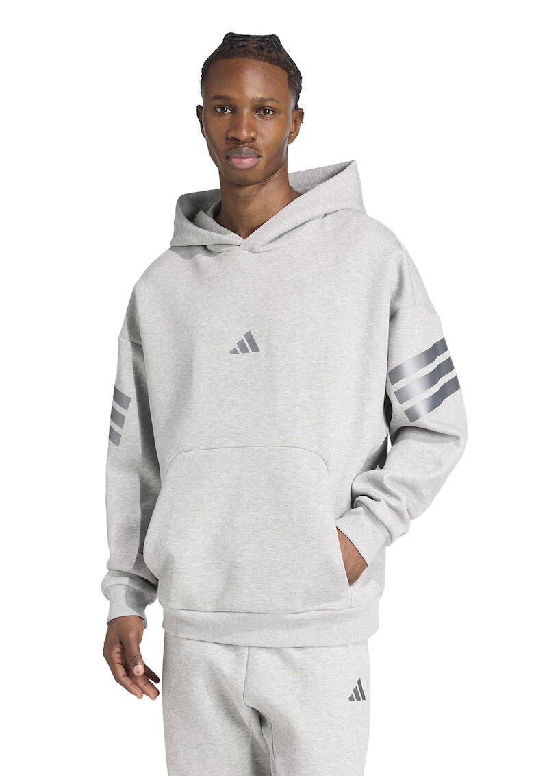 ADIDAS SPORTSWEAR Hanorac regular fit cu logo - Gri deschis/Argintiu