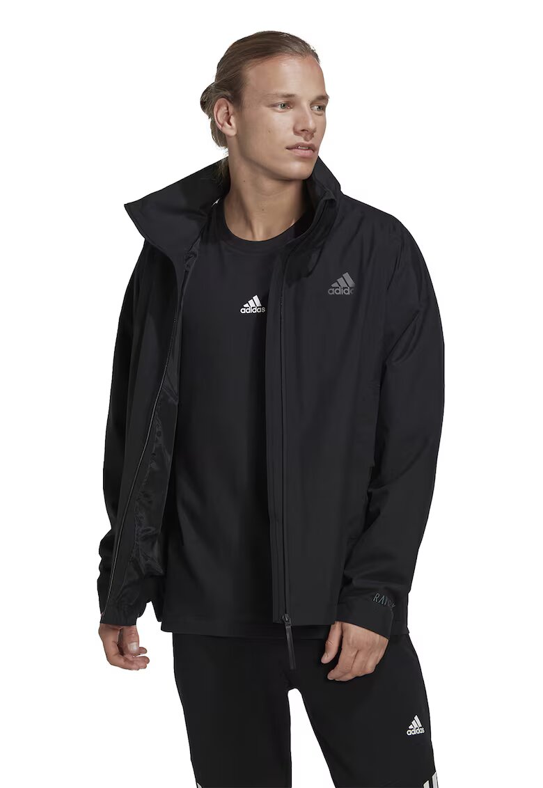 ADIDAS SPORTSWEAR Jacheta relaxed fit cu logo mic pentru trekking Traveer - Negru