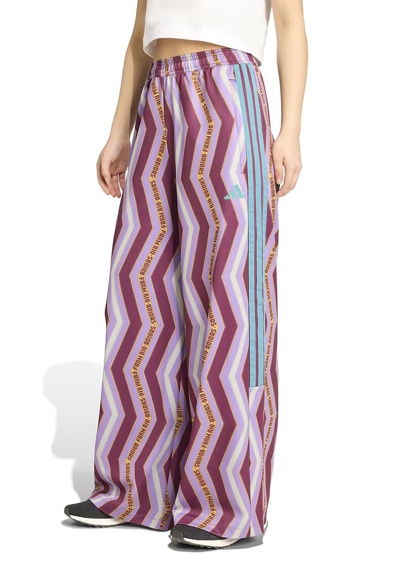 ADIDAS SPORTSWEAR Pantaloni ampli cu buzunare laterale - Roz zmeuriu/Lila/Alb optic