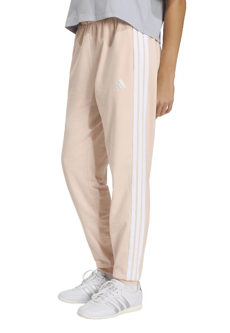 ADIDAS SPORTSWEAR Pantaloni de trening cu buzunare laterale si snur - Alb/Piersica