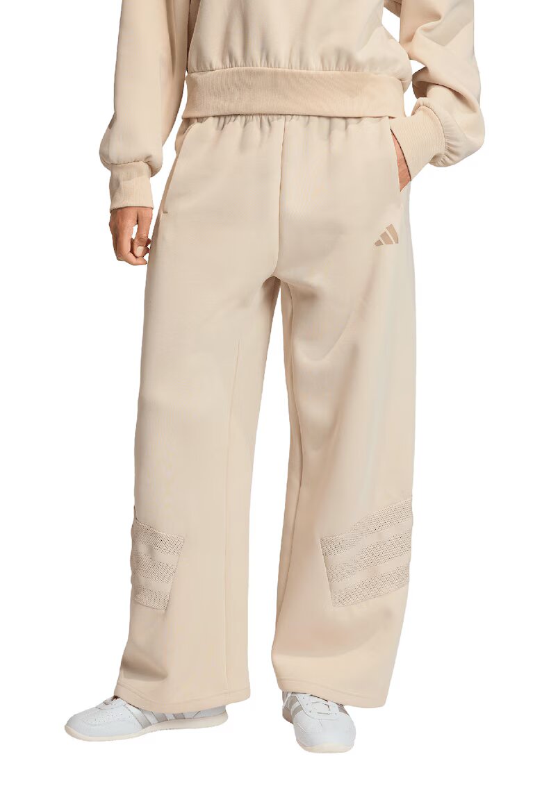 ADIDAS SPORTSWEAR Pantaloni de trening cu croiala ampla si talie elastica - Maro nisip