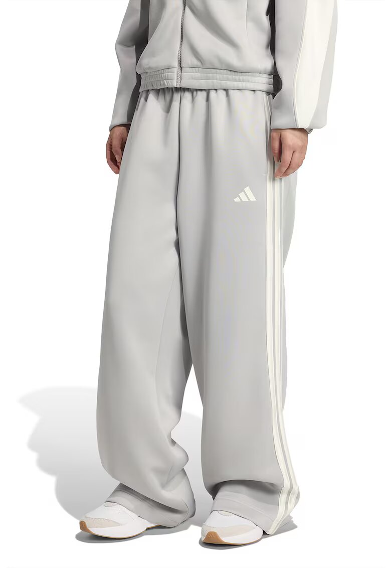 ADIDAS SPORTSWEAR Pantaloni de trening cu croiala ampla Stadium - Alb/Gri deschis
