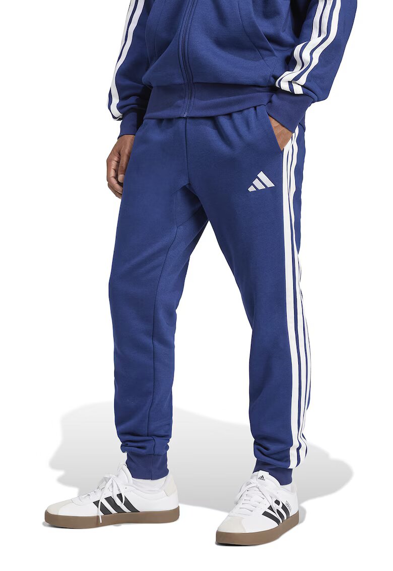 ADIDAS SPORTSWEAR Pantaloni de trening cu logo si snur de ajustare - Alb/Albastru royal