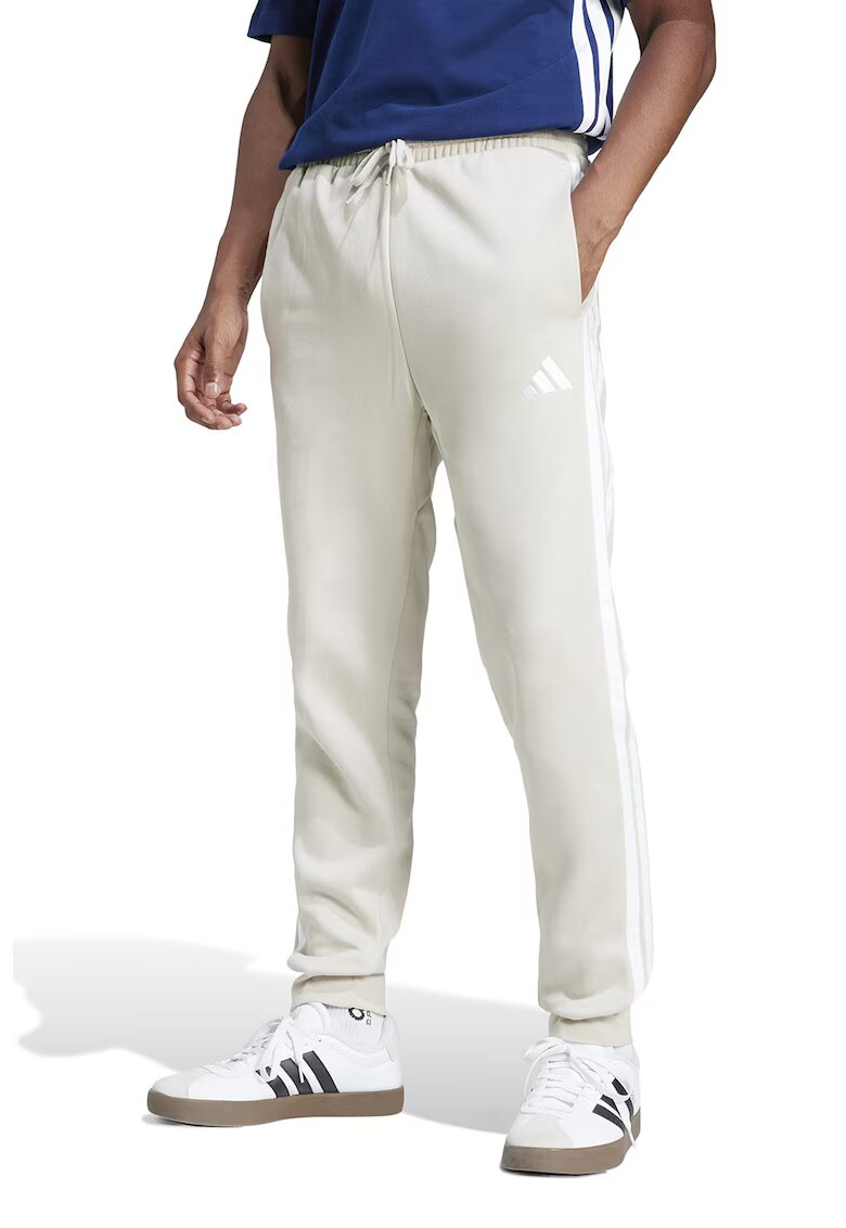 ADIDAS SPORTSWEAR Pantaloni de trening cu logo si snur de ajustare - Alb/Crem