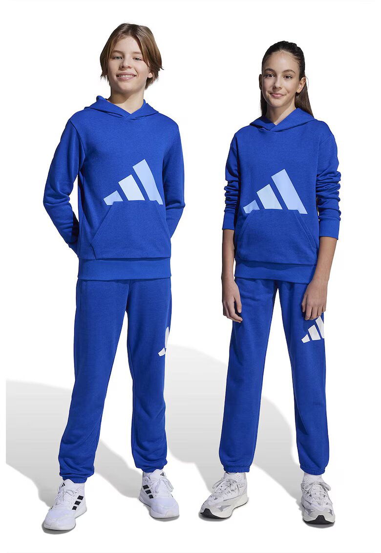 ADIDAS SPORTSWEAR Pantaloni de trening cu logo si snur in talie Essentials - Alb/Albastru royal
