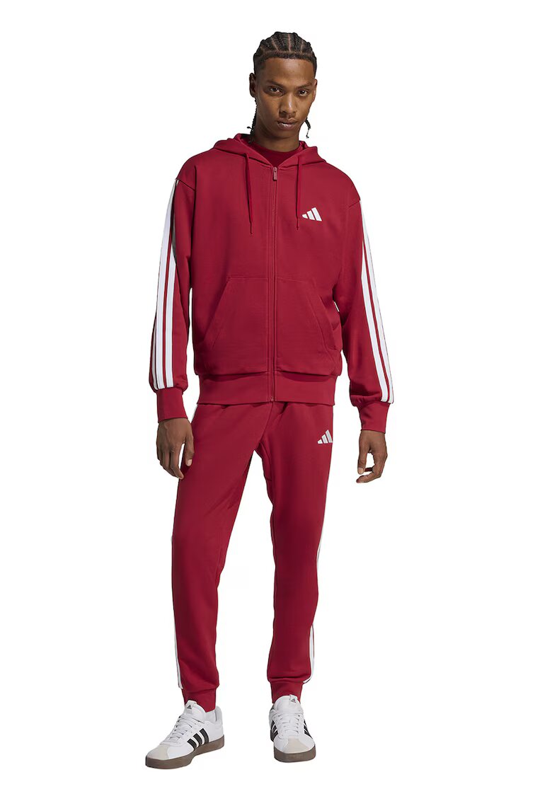 ADIDAS SPORTSWEAR Pantaloni de trening cu logo si snur - Rosu