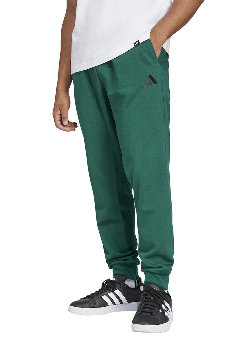 ADIDAS SPORTSWEAR Pantaloni de trening cu snur in talie si croiala conica FeelCozy - Verde/Negru