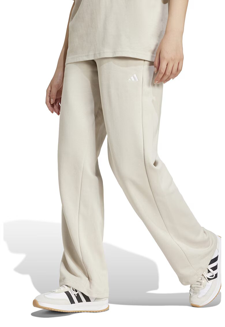 ADIDAS SPORTSWEAR Pantaloni de trening drepti cu un snur in talie Essentials - Crem
