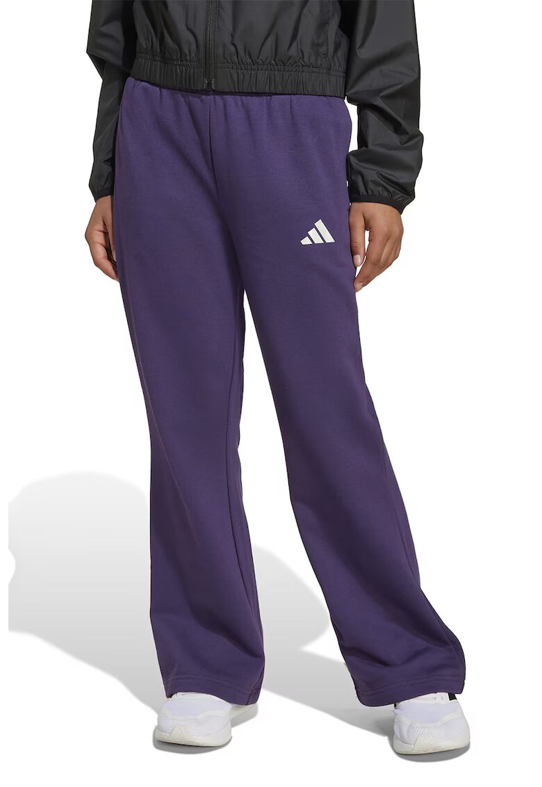 ADIDAS SPORTSWEAR Pantaloni de trening evazati cu logo - Violet aubergine