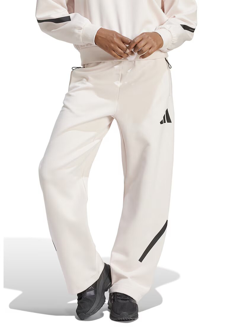 ADIDAS SPORTSWEAR Pantaloni de trening lejeri cu buzunare cu fermoar Z.N.E. Bar - Alb
