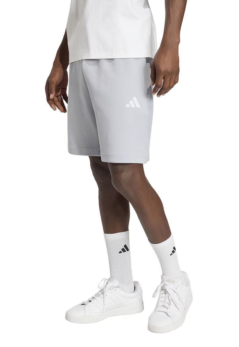 ADIDAS SPORTSWEAR Pantaloni de trening scurti cu logo Future Icons - Gri deschis