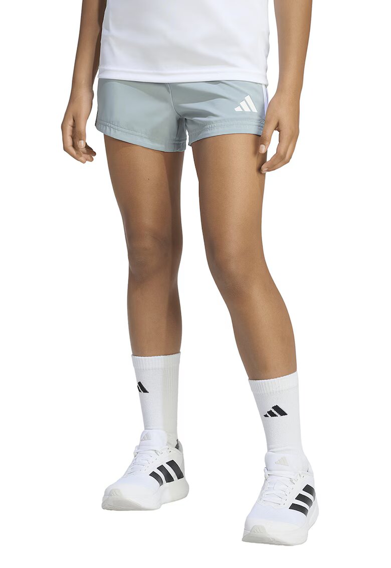 ADIDAS SPORTSWEAR Pantaloni scurti cu logo - Alb/Verde pal
