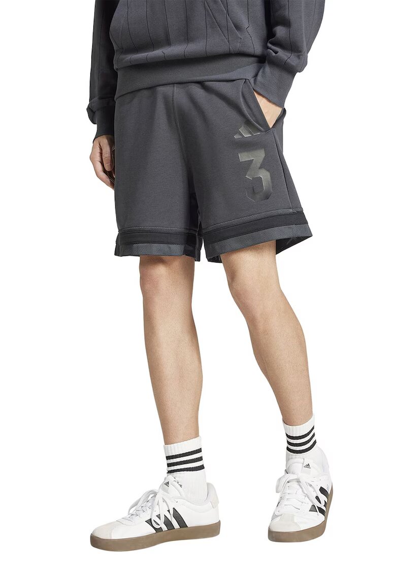 ADIDAS SPORTSWEAR Pantaloni scurti cu logo - Gri inchis