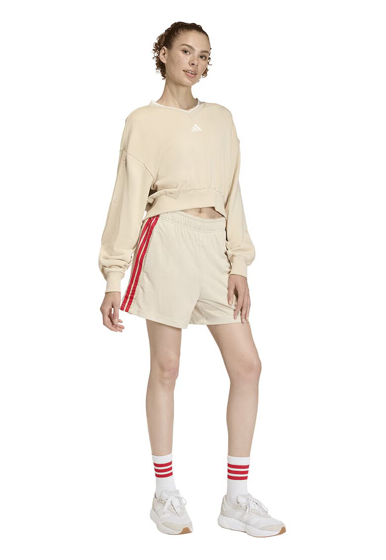 ADIDAS SPORTSWEAR Pantaloni scurti cu logo Seas - Rosu/Bej