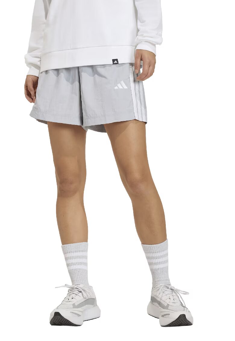 ADIDAS SPORTSWEAR Pantaloni scurti cu talie ajustabila - Alb/Gri deschis