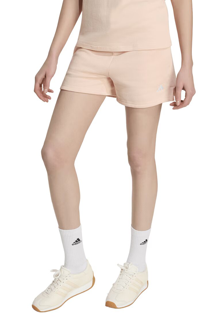 ADIDAS SPORTSWEAR Pantaloni scurti de trening cu doua buzunare - Alb/Piersica